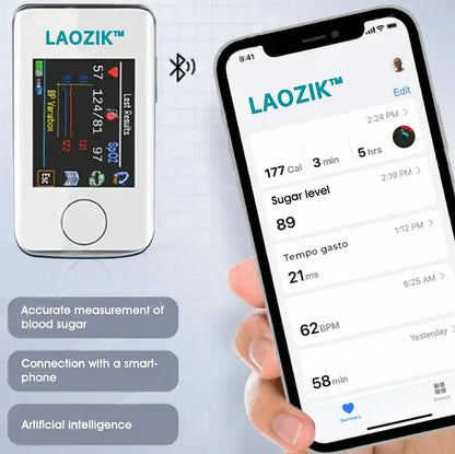 [Măsurare de nivel expert] - Monitor de glucoză neinvaziv avansat LaoziK™ - Precizie de 99,9% + Cadou exclusiv ✅Aprobat de TGA
