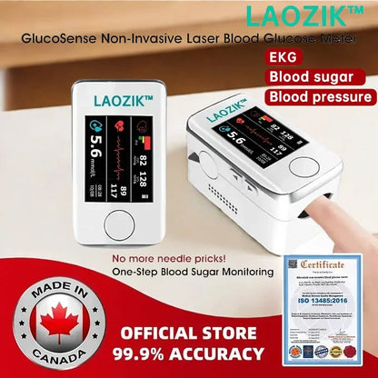 [Măsurare de nivel expert] - Monitor de glucoză neinvaziv avansat LaoziK™ - Precizie de 99,9% + Cadou exclusiv ✅Aprobat de TGA
